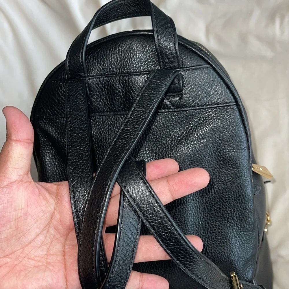Michael Kors Rhea Medium Pebbled Leather Backpack - Picture 8 of 10